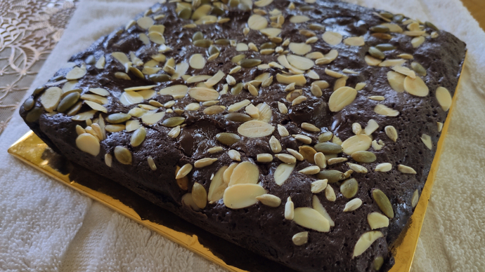 pumpkin seed brownie